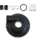 Heavy Duty Cyclone Dust Separator Filter For Vacuum Cleaners DIY Workshop Collection System 7.76 Inch Black accessory parts including hose and clamps.