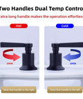 Matte Black Two Handle Bathroom Faucet Built to Last No Fuss, 8 Inch Widespread Lavatory Vanity Faucet, Brass Construction