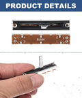 5 Pack Straight Linear Slide Potentiometers 3 Pin B100K 46mm Length, 30mm Travel, 20mm Handle shown in detailed view