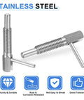 Heavy Duty Retractable Indexing Plunger Pin M8 Threaded Stainless Steel Spring Loaded Latch Telescopic Locking Bolt with durable grip.