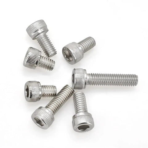 304 Stainless Steel Hex Socket Cap Head Screw Kit With Bolts Nuts And Washers M2 Through M6 DIN912 Boxed Set For DIY Projects And Reliable Electrical Connections, assorted screws
