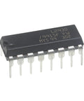 L293 L293D Four Channel Motor Driver IC, DIP16 chip, 4.5V to 36V for Arduino DIY maker projects, high current driver for motors.