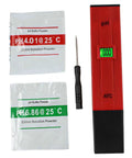 Pro Grade Digital pH Meter Tester 0.0-14.0 Range With 0.1 Resolution, Backlit Display And Auto Temperature Compensation, buffer powders