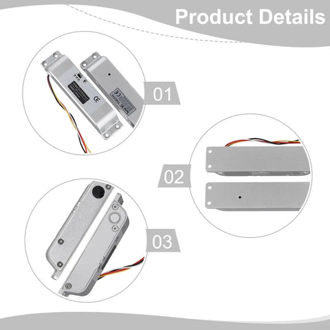 Product details of Fail Secure Electric Bolt Lock With Adjustable Delay Settings Heavy Duty Stainless Steel Deadbolt for Access Control.