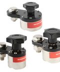 Magnetic Welding Ground Clamp With On Off Switch 40 Kg Pull 300 Amp Rated for flat and round surfaces, three clamps shown