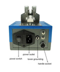 Rear view of C210 Soldering Station Electric Controller with power switch, outlet, tower grounding, and handle socket.