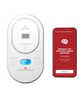Smart Carbon Monoxide Detector With Plug In Design And AA Battery Backup, Real Time Notifications, 2.4 GHz Wi Fi Enabled