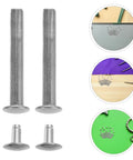 12 Pack Folding Fan Axle Rivet And Nut Repair Kit 25mm replacement silver hardware for folding paper and dance fans