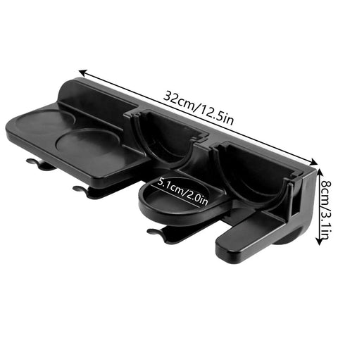 Heavy Duty Espresso Tamper Holder Wall Mount Portafilter Rack With Drip Tray Kitchen Coffee Accessories Organizer dimensions 32cm x 8cm