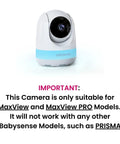 Add-On Camera For MaxView Video Baby Monitor With Remote Pan Tilt Zoom Two-Way Talk Long Range Night Vision shown