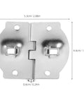 4 Pack Iron Suitcase Support Hinges For Music Boxes And Storage Chests With Dual Shaft Metal Folding Hinge Design Concealed Mounting