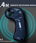 Electric Skateboard Remote Controller For Smart Four Wheel Dual Drive Scooters, featuring buttons and LED indicators, black color.