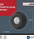 Twist To Lock Motion Sensor For Outdoor Lighting No Sweat Install Daylight And Motion Detector Photocell And PIR Detection