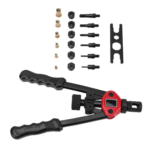 Rivet Nut Tool Kit with 175 Metric Rivet Nuts and 6 Mandrels M3 4 5 6 8 10 plus Hand Setter for automotive projects