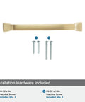 Champagne Bronze Revitalize Cabinet Pull 5-1/16 Inch Center to Center with installation screws, traditional style.