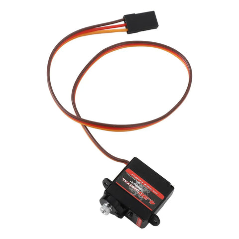 High Torque Rc Servo Motor With Heavy Duty Metal Gears Runs Like A Charm And Lightweight Body connected with wires for RC boats and robotics.