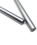 Linear Motion Rods 2 Pack 8mm x 400mm Case Hardened Chrome Plated Guide Rods For 3D Printer CNC And DIY Projects With Ultra Smooth Surface Finish And Metric H8 Tolerance, close-up view