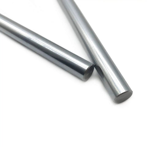 Linear Motion Rods 2 Pack 8mm x 400mm Case Hardened Chrome Plated Guide Rods For 3D Printer CNC And DIY Projects With Ultra Smooth Surface Finish And Metric H8 Tolerance, close-up view