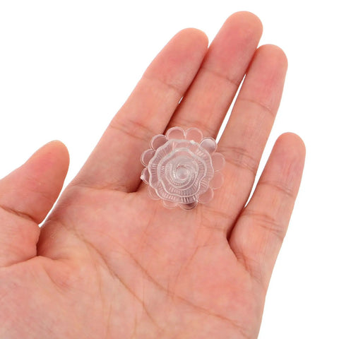 Heavy Duty 8Mm Umbrella Top Caps Double Pack Replacement Covers For Folding Parasols And Backyard Shade Gear Built Tough, clear cap in hand.