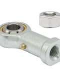 PHSB6 Female Rod End Bearing 3 Eighth Inch Bore 2 Pack Alloy Steel Corrosion Resistant Industrial Grade Joint For Linkage And Machinery Applications For All Systems, threaded end view