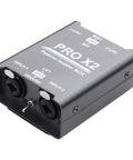 2 Channel Audio Isolator Box For Direct Stereo Connection With 6.5mm And XLR Inputs No Nonsense Noise Reduction Ground Loop