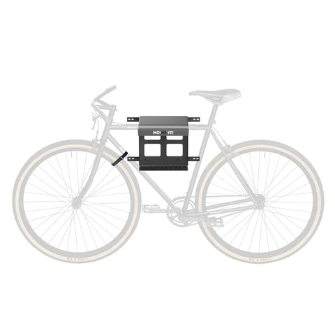Bike Wall Mount Rack With Shelf And Hooks For Indoor Garage or Home Space Saving Horizontal Wall Hanger for Single Bike