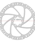 160mm rotor from HB876E 4 Piston Ebike Hydraulic Disc Brake Set With Power Off Sensor 2 Pin Or 3 Pin Connectors Kit