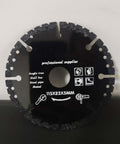 3 Pack 4.5 Inch Diamond Cutting Wheel For Angle Grinder Dry And Wet Use, close-up of indestructible blade for versatile cuts