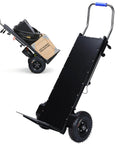 Heavy Duty Electric Stair Climbing Dolly 1500W Motorized Stair Climber Cart Handles Up To 880 Lbs Loads in use