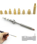 Heat Set Insert Tool Kit With Brass Knurled Nut Adapters For Pine64 TS100 TS101 936 Soldering Iron
