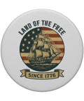 Patriotic US Flag Sailboat PopSocket Adhesive PopGrip For Phones, Retro Nautical Flag Design To Celebrate Independence Day 1776