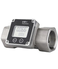 Plug And Play Flow Meter For Small Scale Systems, One Half To One And A Half Inch Threaded, Hall Effect Pulse Output Sensor, Stainless Steel Aluminum Body, Compact OEM Ready Flow Meter For Accurate Totalizing And Control on threaded metal flow meter