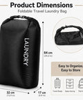 Compression Travel Laundry Bag For Dirty Clothes That Packs Down Over Fifty Percent On The Go Pump Free Wet Dry Organizer