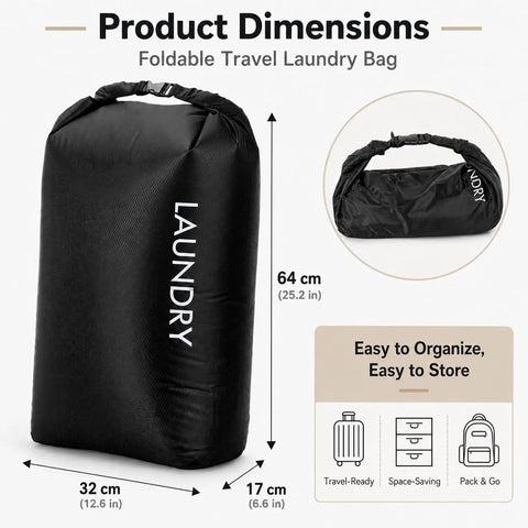 Compression Travel Laundry Bag For Dirty Clothes That Packs Down Over Fifty Percent On The Go Pump Free Wet Dry Organizer