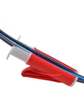 Wire Loom Insertion Tool Set For Three Eighths To Two Inch Conduit Sleeving - handheld red tool for cable management