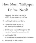 Steps to calculate wallpaper needed for Metallic Autumn Bronze Hello Sunshine Peel And Stick Wallpaper Removable Self Adhesive Honeycomb
