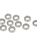 10 Pack RC Ball Bearings Kit For 1 By 10 And 1 By 8 Remote Control Cars, Steel Shielded Bearings, arranged on a white background