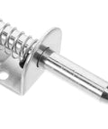 Close-up of Heavy Duty Spring Loaded Latch Kit 2 Pcs Thickened Iron Safety Pins For Cabinets Mechanical Hinges And Automotive Applications Easy