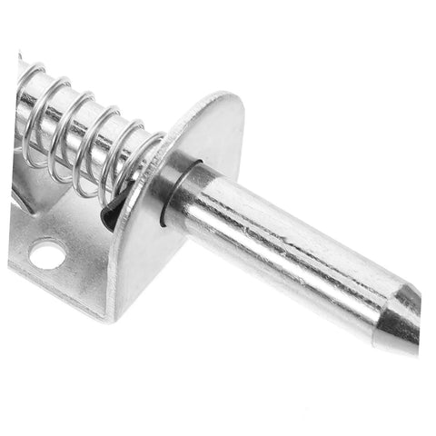 Close-up of Heavy Duty Spring Loaded Latch Kit 2 Pcs Thickened Iron Safety Pins For Cabinets Mechanical Hinges And Automotive Applications Easy