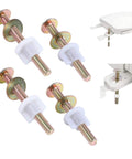 4 Pack Toilet Seat Bolts With Nuts And Washers For Quick Fix No Wiggle Replacement Fasteners Fits Kohler And Toto Toilet Seats By Syocsek Durable Steel Screws Set