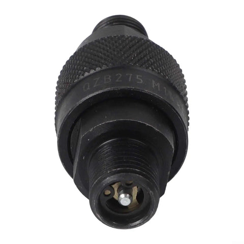 Rugged M14 Hydraulic Quick Connector With Carbon Steel Body Stops Leaks Boosts Workflow For Forestry And Industrial Machinery To 120C Temperatures Fast Swap, black threaded fitting