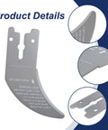 Top Tier Table Saw Riving Knife Kickback Shield Compatible With Dewalt Dwe7485 showing precision ground steel blade for safety.
