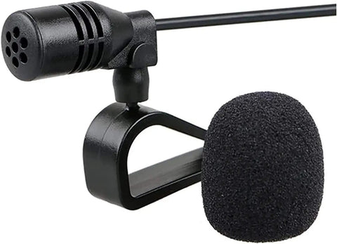 Car Audio Microphone For Head Unit With Three Point Five Millimeter Mic Input Aftermarket Microphone For Clear Voice On Bluetooth Enabled
