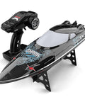 High Speed 2.4GHz RC Racing Boat for Adults With Night Navigation Lights RTR Black Edition Reaches 30kmh Electric Remote Control Boat