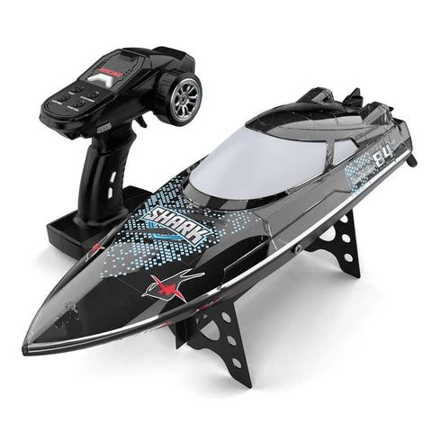 High Speed 2.4GHz RC Racing Boat for Adults With Night Navigation Lights RTR Black Edition Reaches 30kmh Electric Remote Control Boat