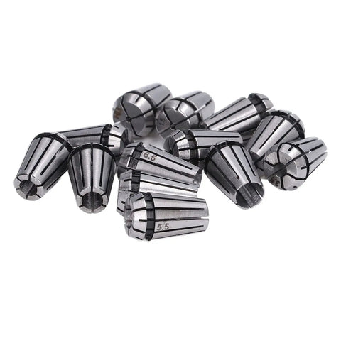 ER11 Spring Collet Set 1.0mm To 7.0mm For Milling And Lathe Gigs, Built To Last Spring Steel Tool Kit scattered view