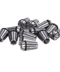 Pro Grade 13Pcs ER11 Spring Collets Set from 1.0mm to 7.0mm high precision spring steel for milling lathe chuck and carving tools.