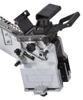 Close-up of Compact Portable Edge Banding Machine For Woodworking Heat And Bend Edges With Hot Melt Adhesive Curve And Straight Manual Bander