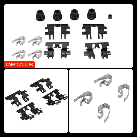 Premium Rear Side Disc Brake Hardware Kit For Mazda Cx9 2016 To 2021 Ensures Smooth Stopping Power And Long Lasting Performance With Exact OE Fitment H5944 Ref Number Guaranteed To Keep Your Ride Rolling Safe And Fast. rear brake hardware set with springs and boots