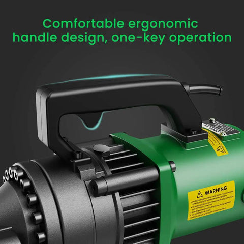 Heavy Duty Anbull 1350W Electric Hydraulic Rebar Cutter handle, ergonomic design for easy one-hand operation.